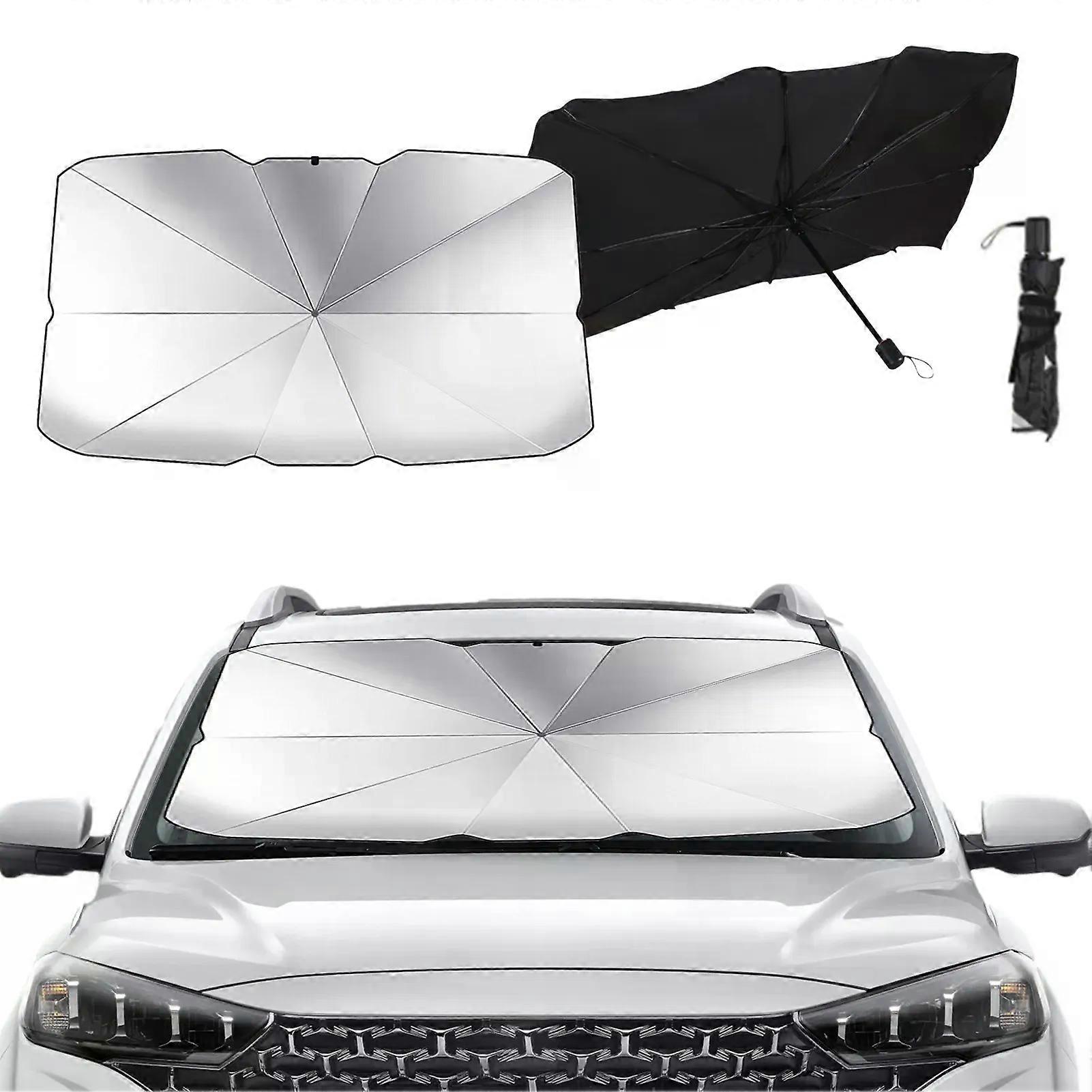 Car Windshield Sun Shade Umbrella Foldable Car Umbrella Sunshade Cover Heat Insulation Window UV Protection Shield Block Cover