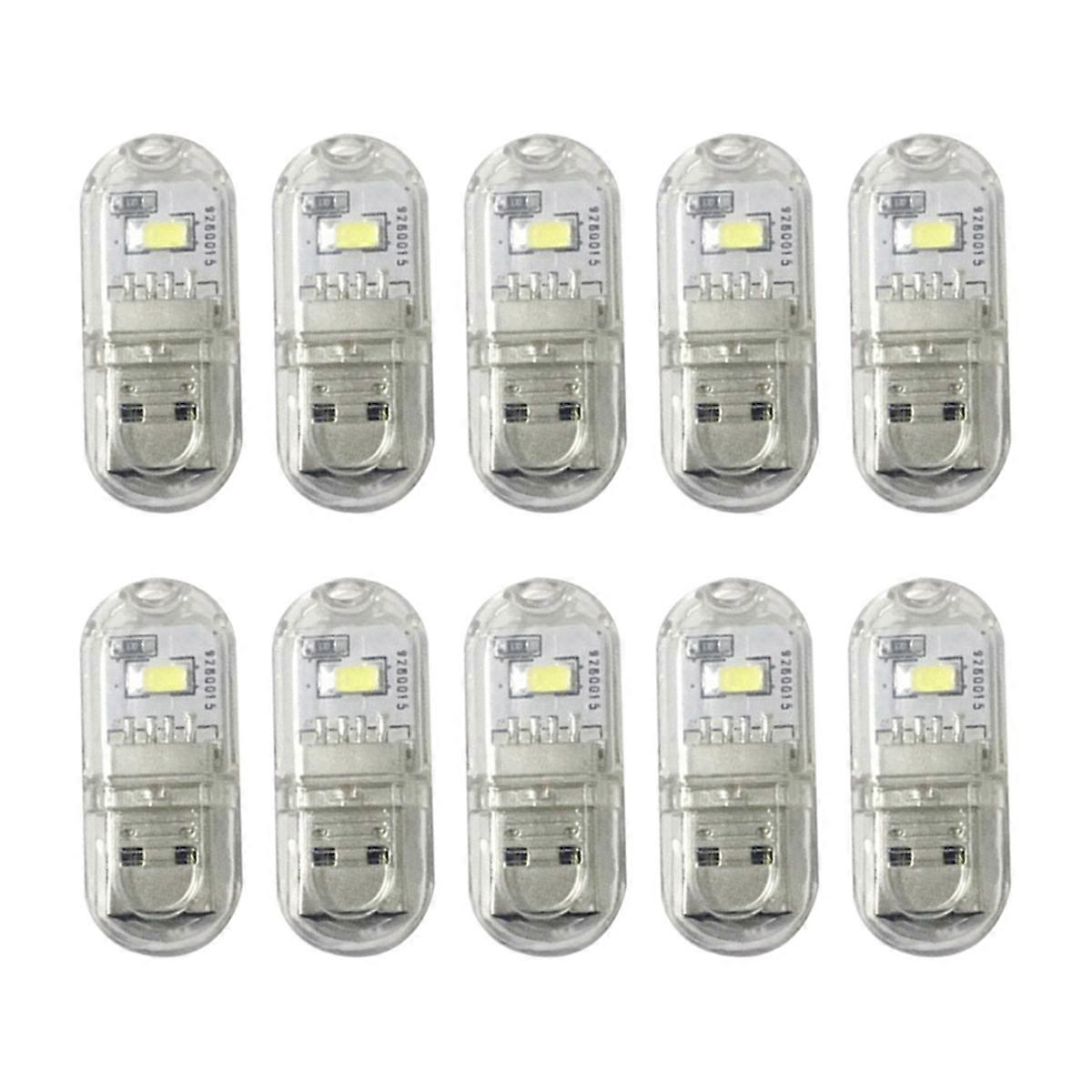 USB LED Plug Lamp for Power Bank, Portable Night Light,Warm Light
