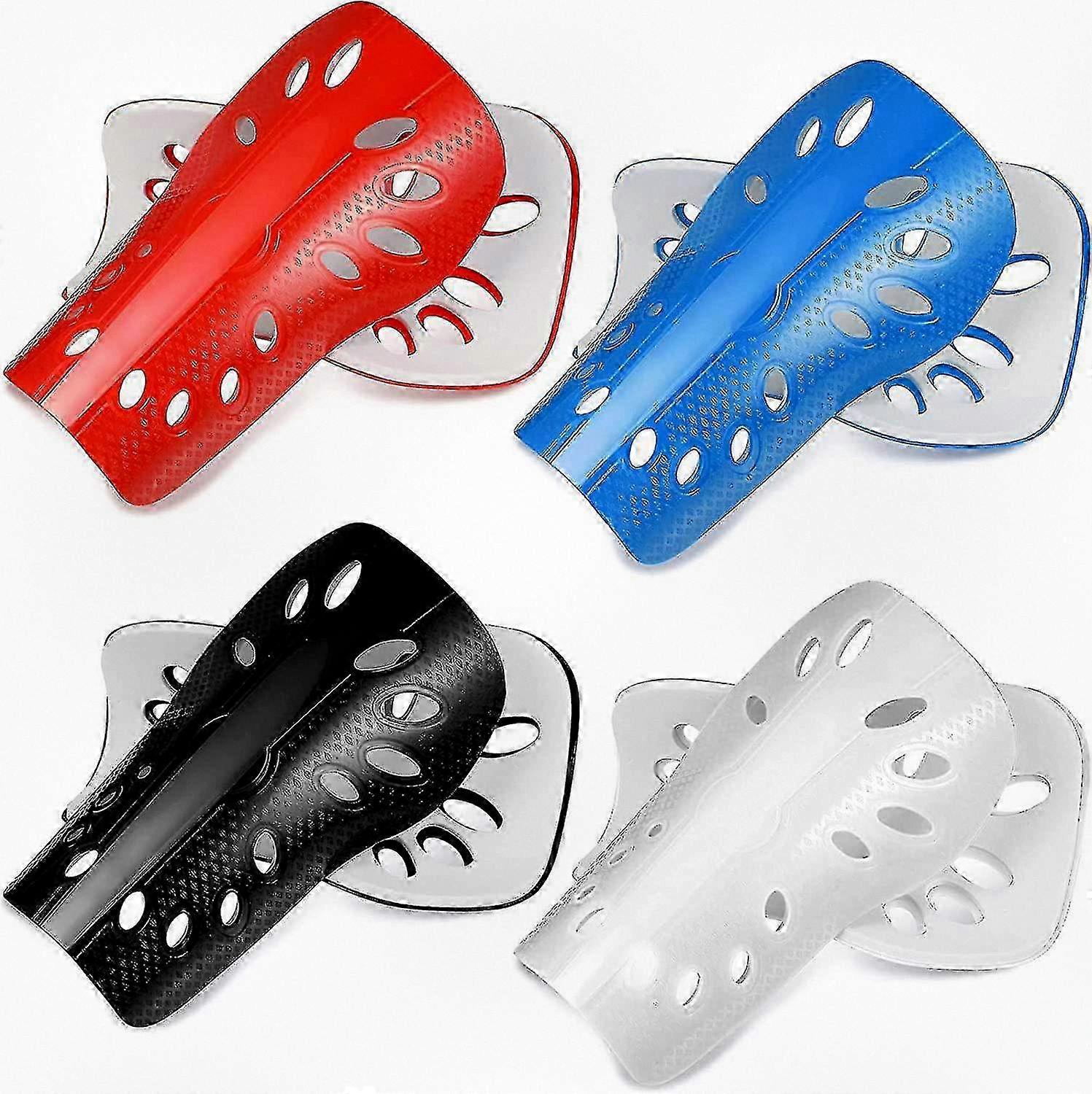 4 Pairs of Youth Soccer Shin Guards - Protective Shin Guards Suitable for Boys and Kids Playing Soccer