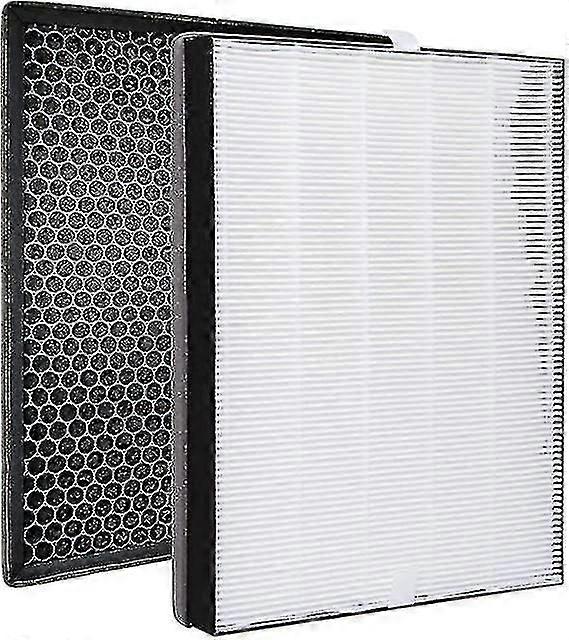 Filter Set Compatible With Philips Ac2889, Ac2887, Ac2882, Ac3829/10, Series 2000 2000i Air Purifier Hepa + Activated Carbon Filter compatible Philips