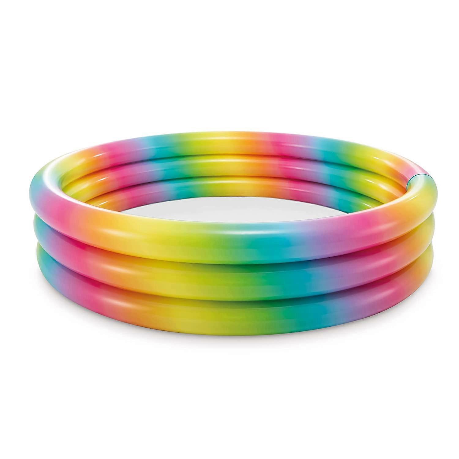 Pool with 3 rings, multicoloured, 168 x 38 cm