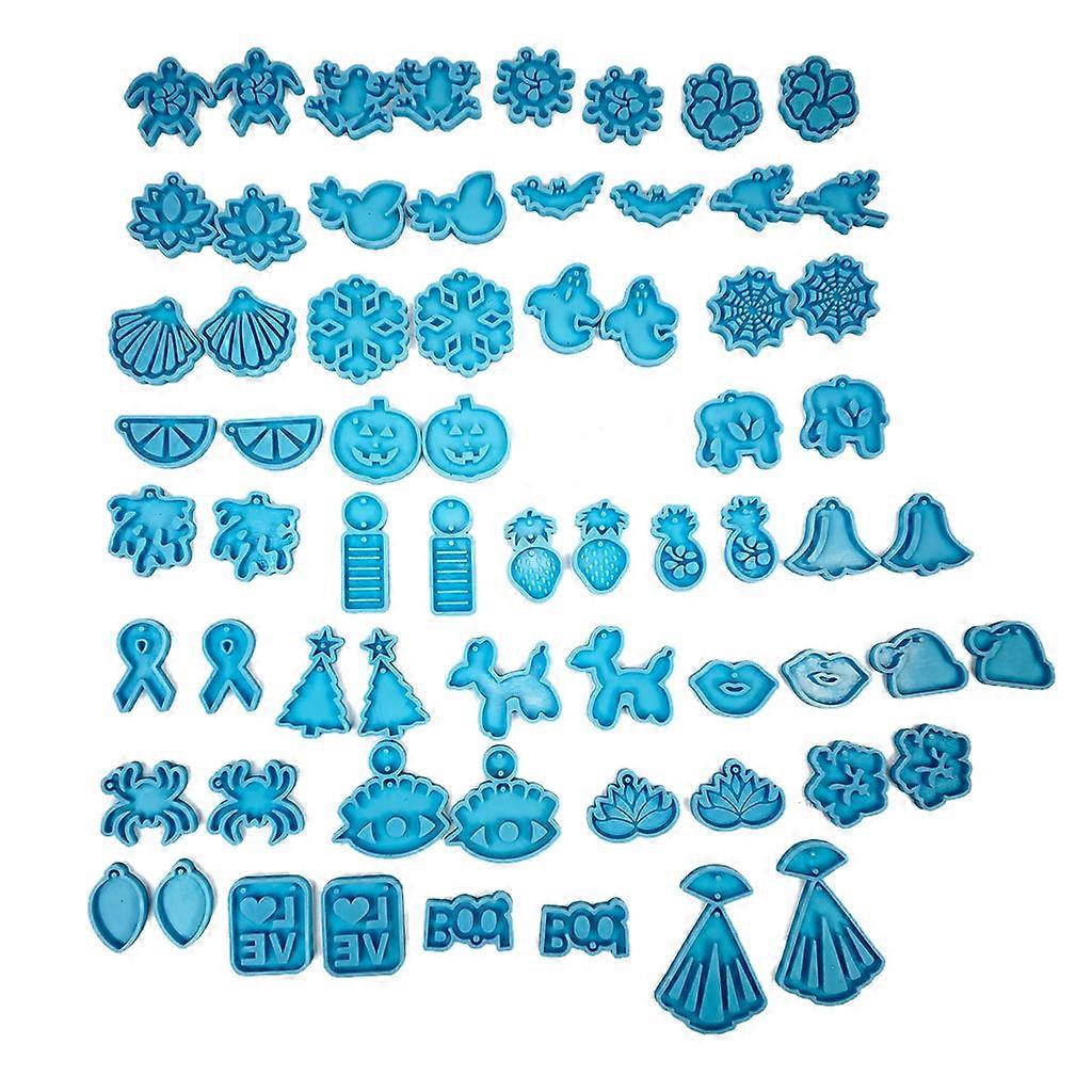 1 סט עגילי אפוקסי שרף עובש Eardrop Dangler יציקת סיליקון עובש DIY מלאכות תכשיטי תליון ביצוע כלי ססגוניות