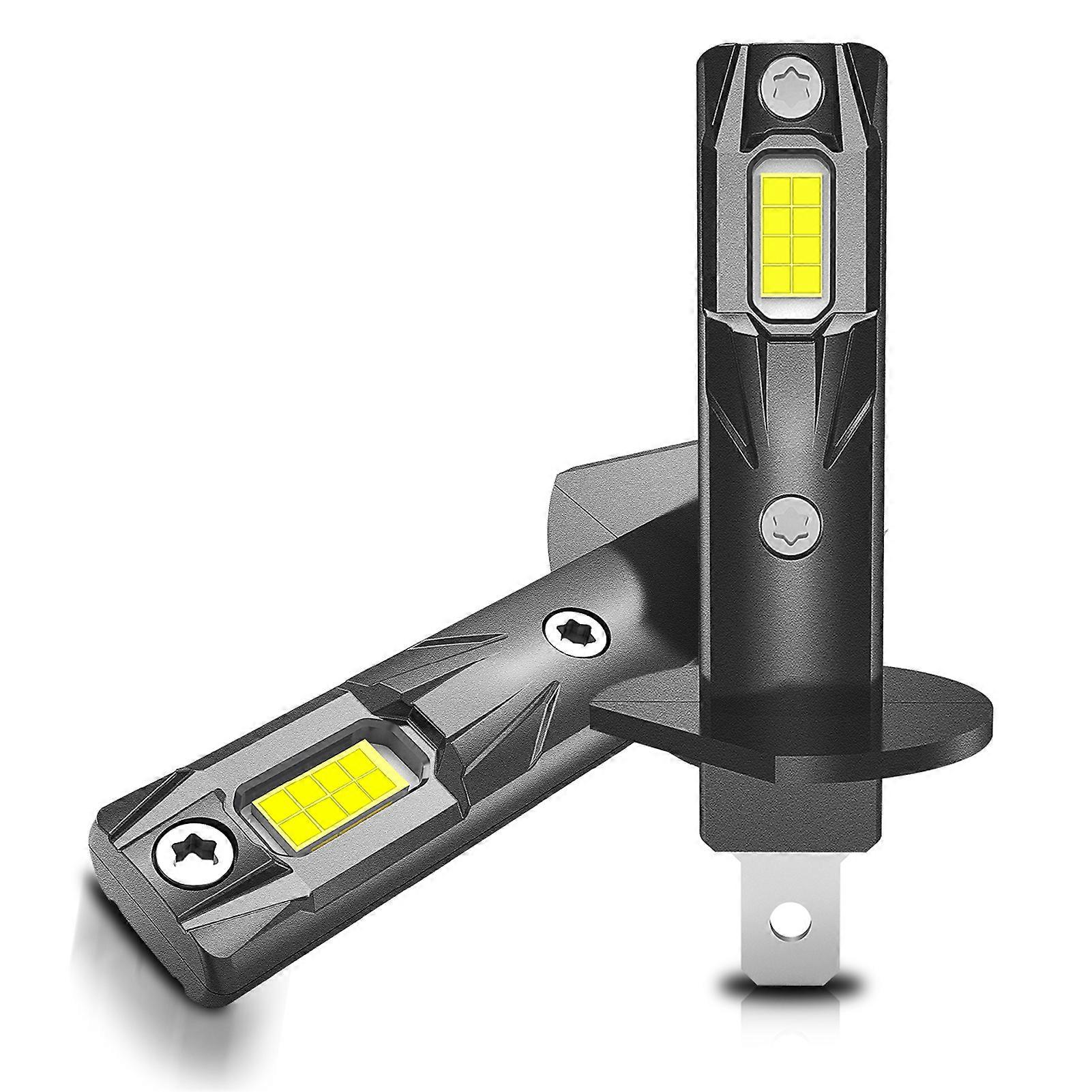 2pcs H1 LED Headlights Fog Light Combo 56W 6500K 5600LM White Light Working Lights IP68 Waterproof LED Light