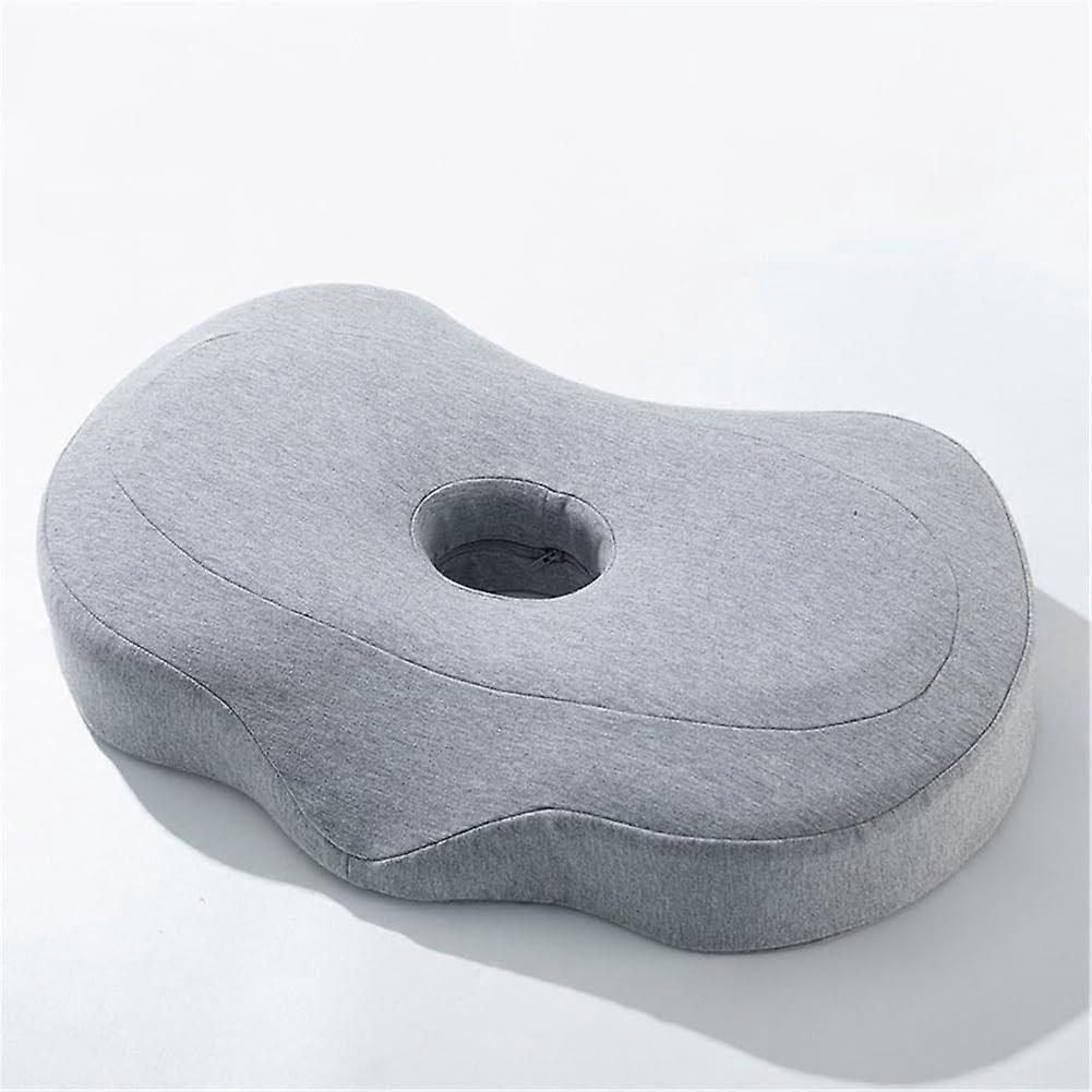 N/A Ear Cushion Memory Foam Neck Pillow for Chondrodermatitis CNH, Ear Piercing Protection, Grey