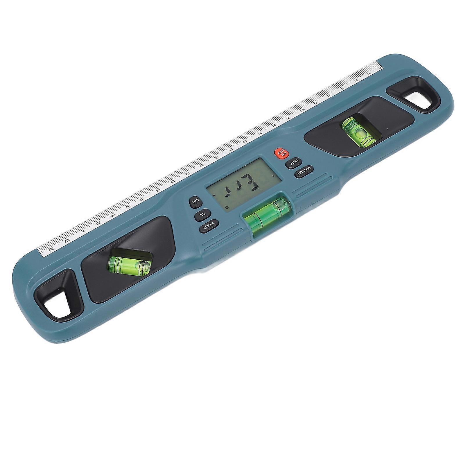 Digital Level with LCD Display Multifunction High Accuracy Digital Level and Protractor Digital Inclinometer Angle Finder Cyan 