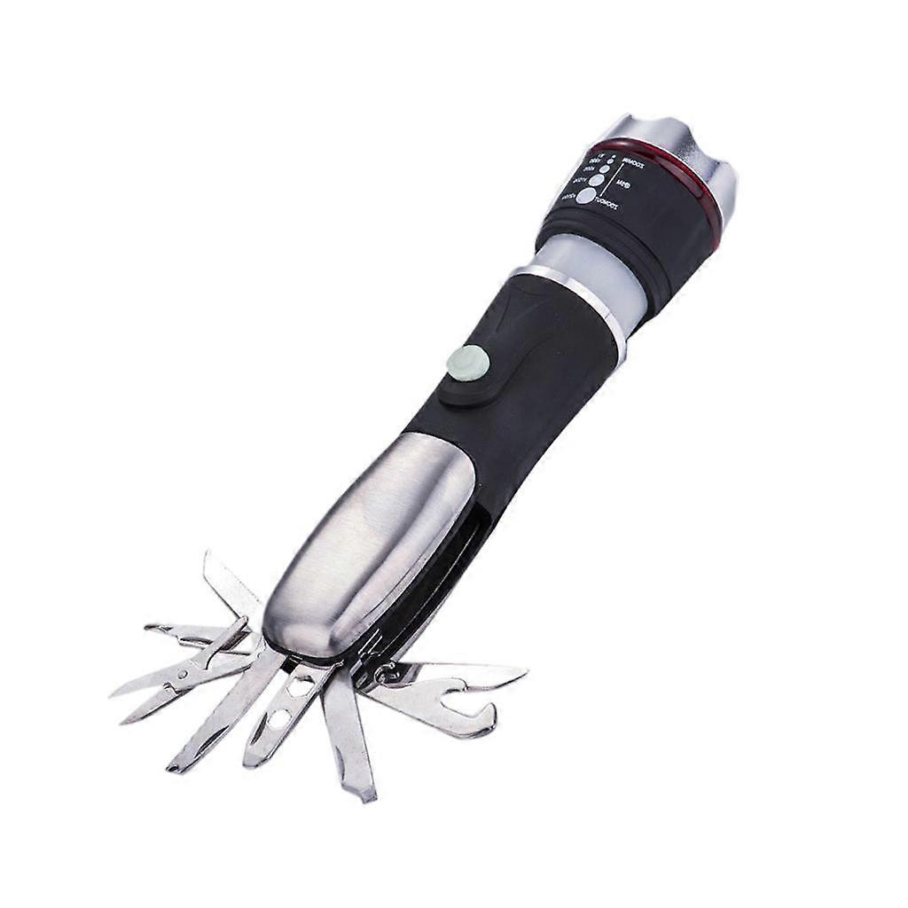 Abrebotellas multiherramienta LED Linterna Antorcha con martillo para