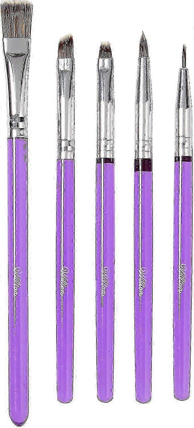 5-Piece Brush Set for Cake Decorating Using Certain Brand Tools