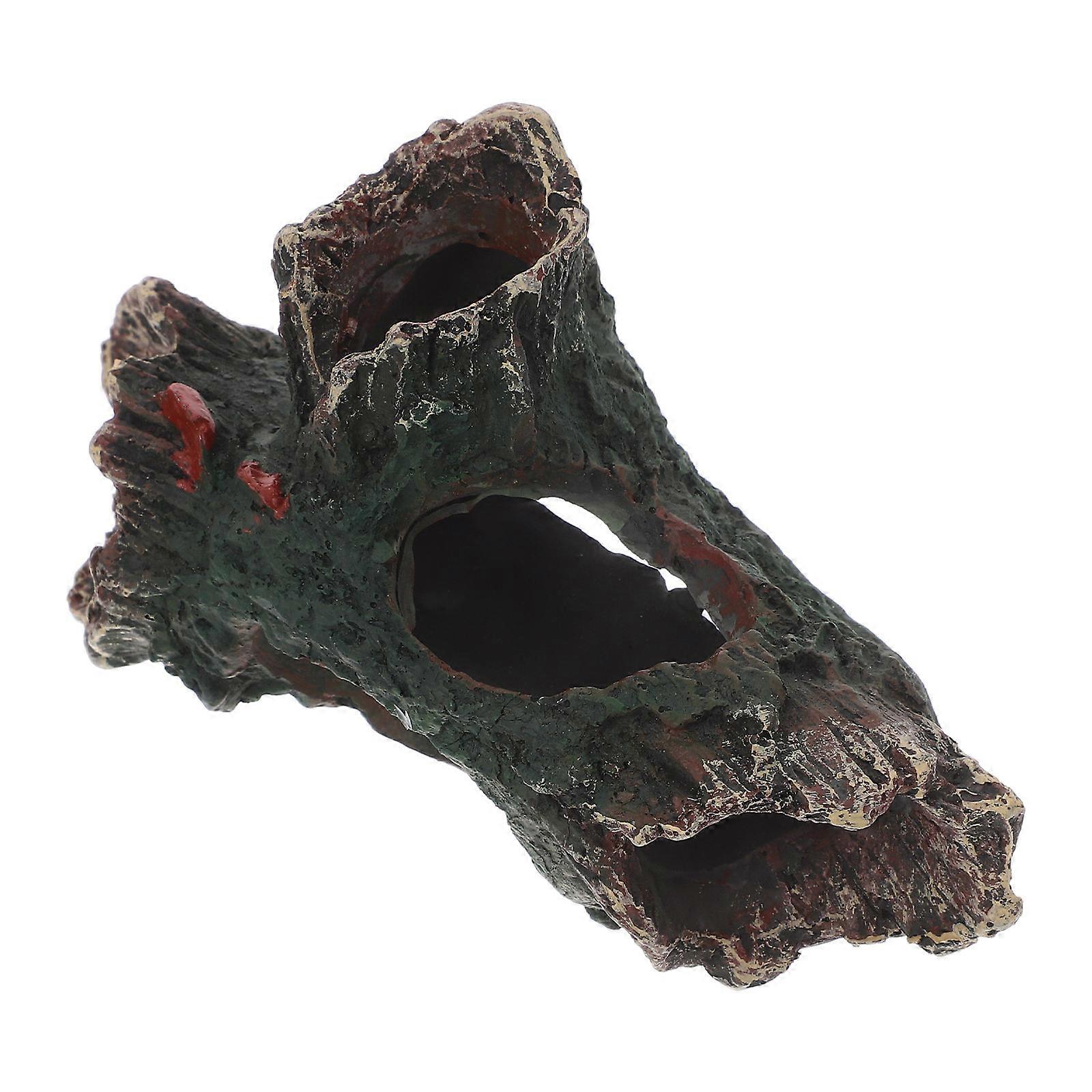 Fish Tank Ornaments Log for Fish Tank Aquarium Accessories Multi-Colored 1Set