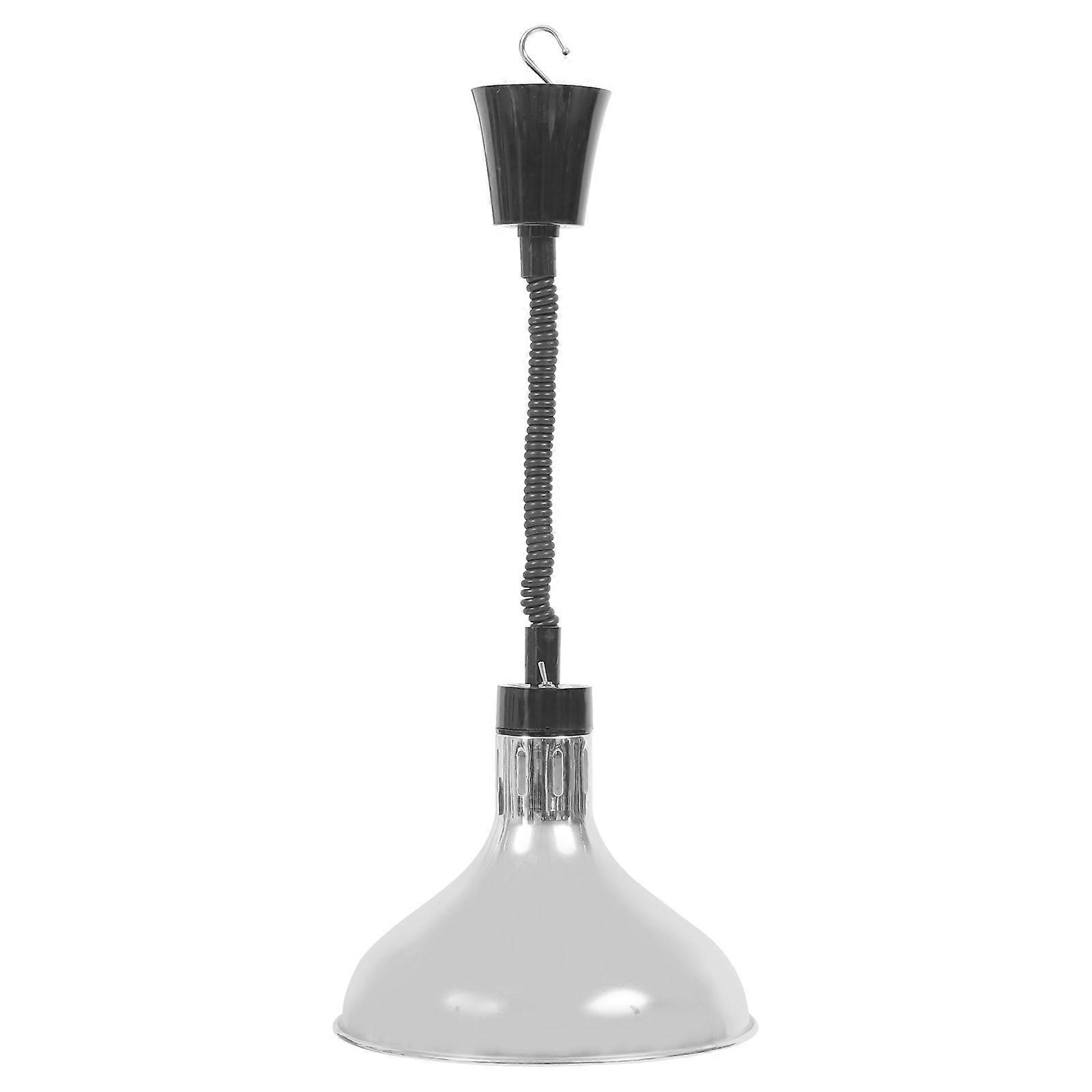 מנורת דוד מזון מסחרי מחמם מזון אור מתכת זכוכית נברשת עגולה 600- (מ"מ) 1 סט