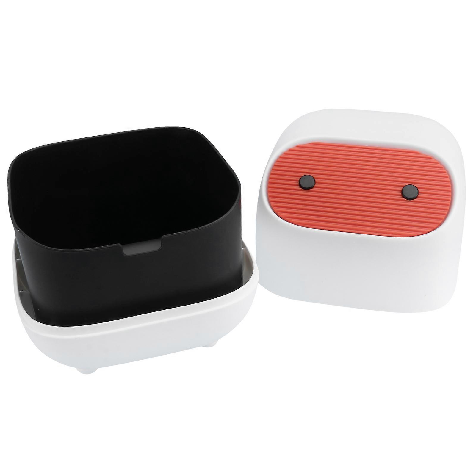 Mini Desktop Trash Container Double Layer Collision Color 1Pcs Trash Collection