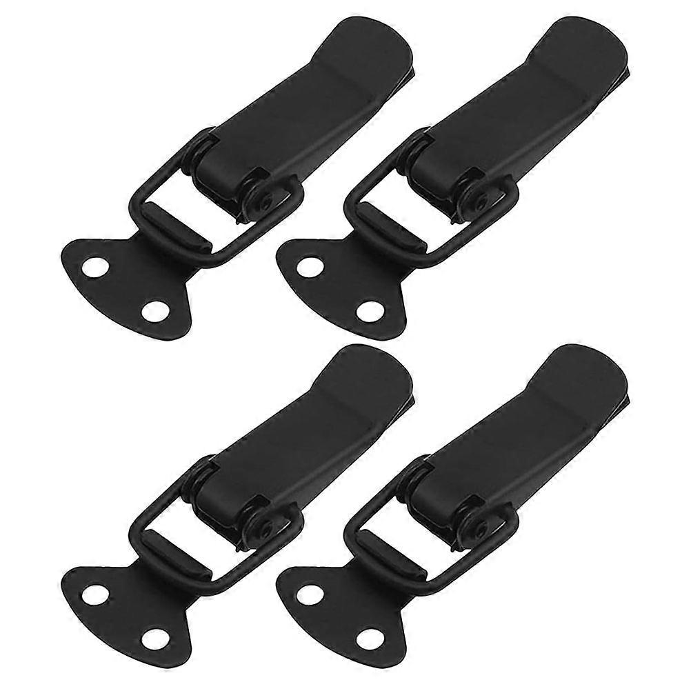 Spring Toggle Latch 4 Pack with Screws – Durable Iron Door Latch for Cabinets, Toolboxes, and Cases – Secure Locking Mechanism for Effortless Closure