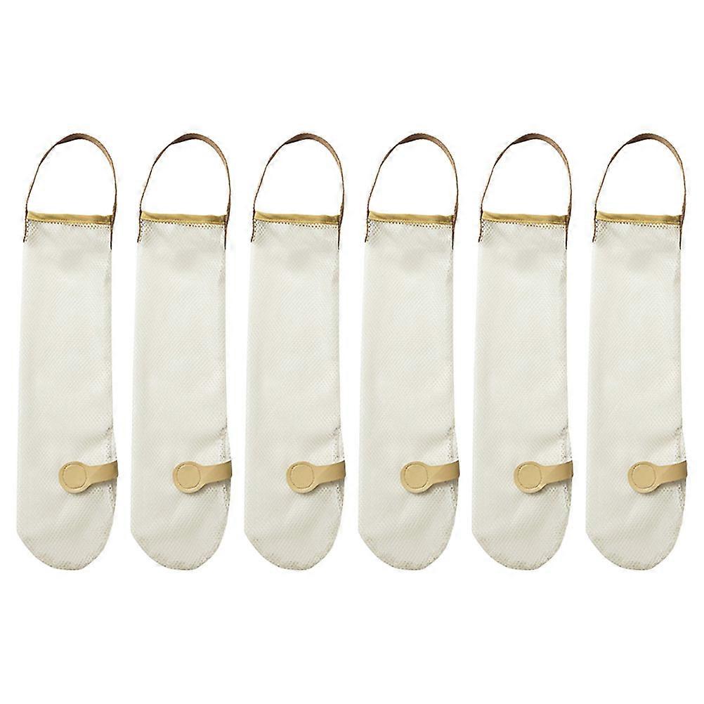 Mesh Produce Bags Reusable Potato Storage Mesh Bags Simple Design Small Size Fruit and Vegetable Storage 6Pcs