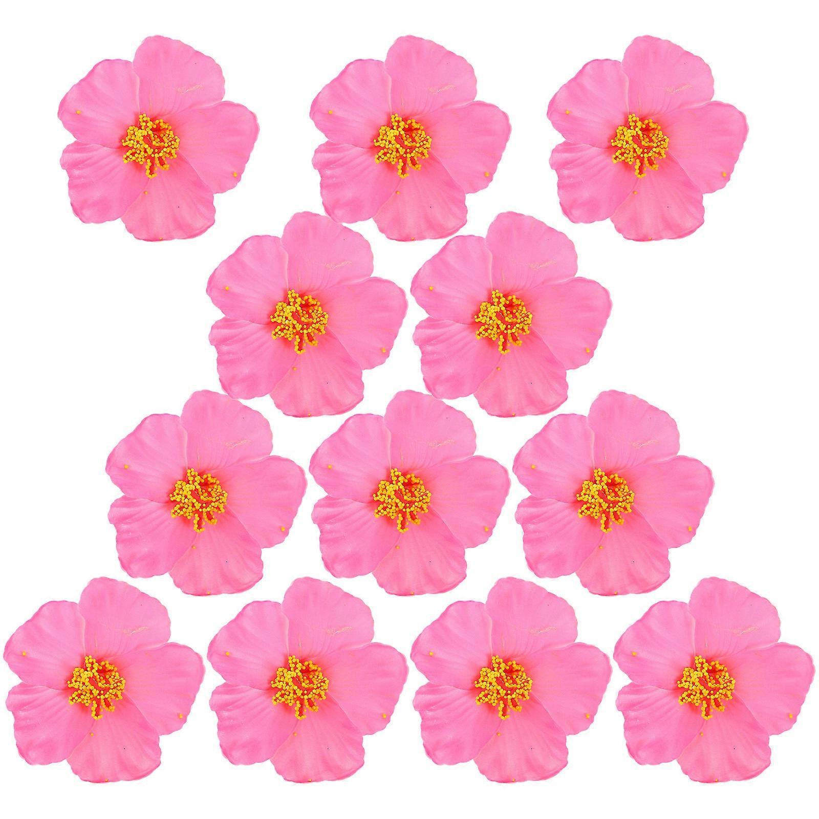 Artificial Hibiscus Flowers Realistic Faux Hibiscus for Home, Office, Bar, and Shop Decoration 10pcs Set for Housewarming