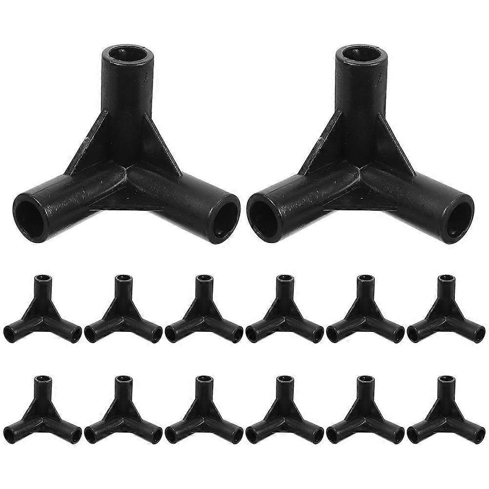 25pcs Durable Plastic Tent Connector Fittings Right Angle Canopy Joints for Outdoor Patio Camping Weather Resistant Easy to Use Frame Accessories