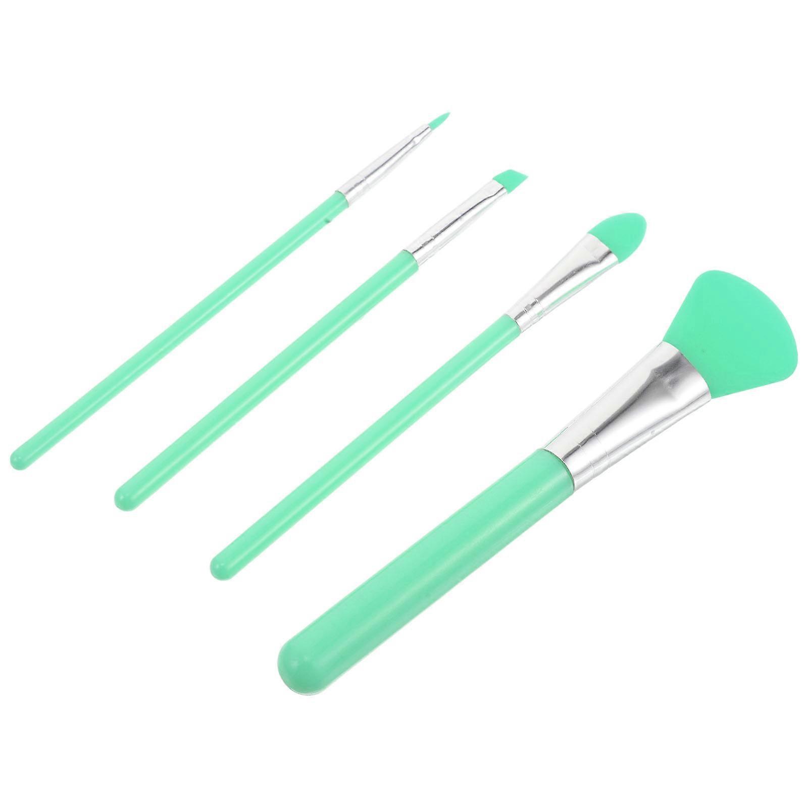 Silicone Makeup Brush Kit for Precise Application – Versatile Eye Brushes for Eyeshadow, Face Powder & Blush, Stylish Design for Travel & Everyday Use