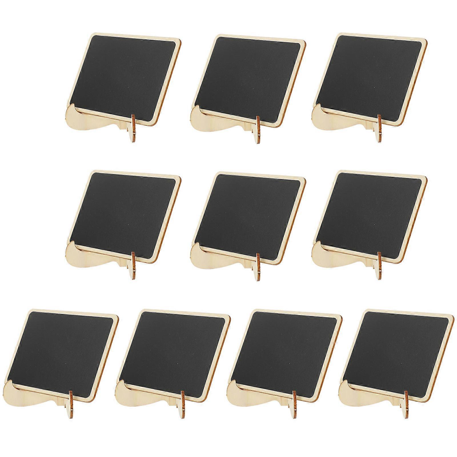 Table Display Chalkboard Signs Message Boards Reusable Writing Surface Home Decor 10Pcs