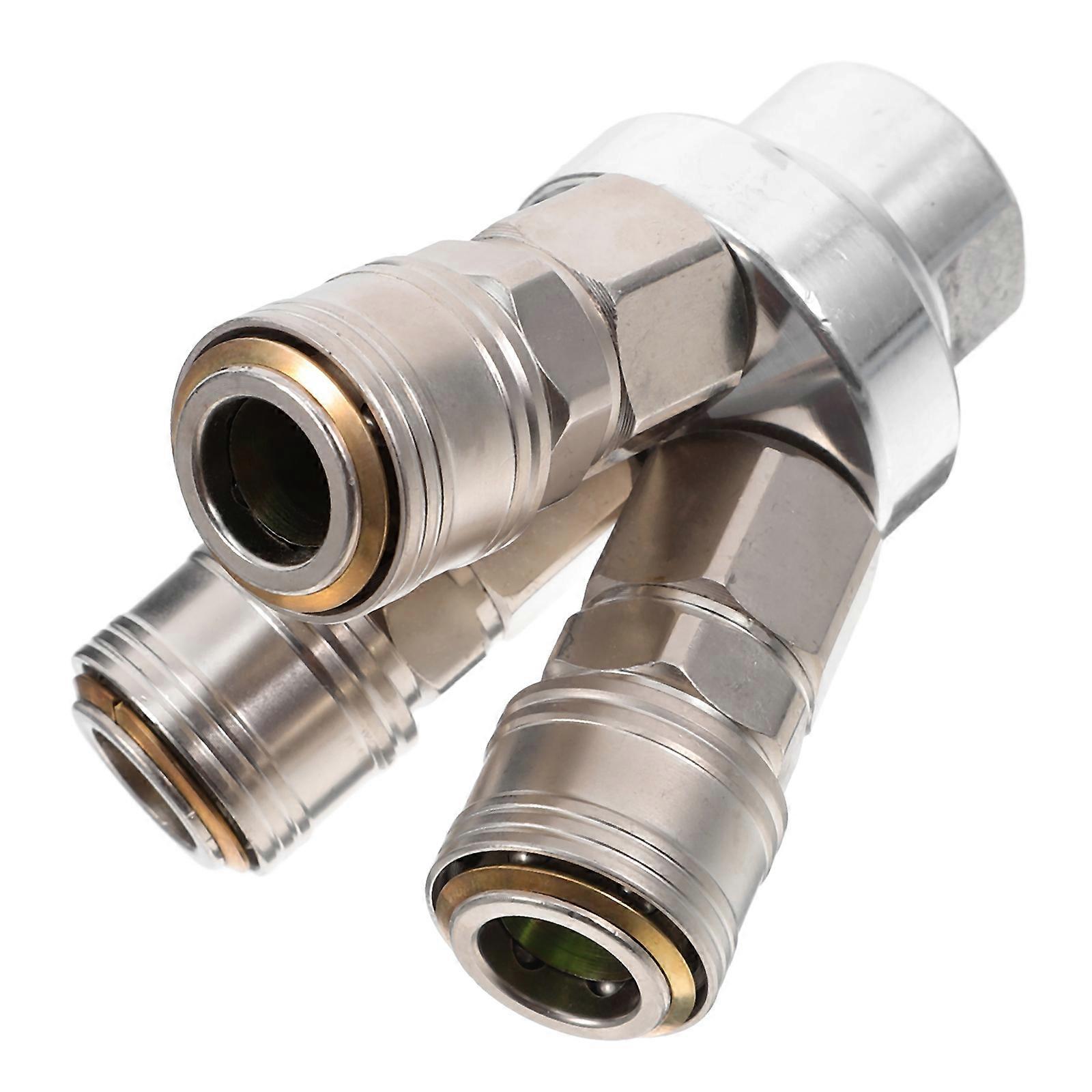 Air Manifold Splitter Way Coupler Durable Pneumatic Fitting for Air Hose Quick Connect Efficient Connector for Easy Disconnection and Maintenance