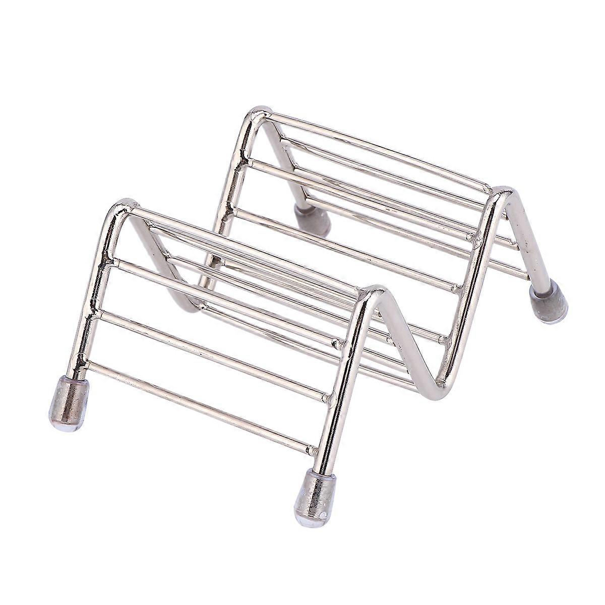 Stainless Steel Burrito Stand Tortilla Rack Upright Food Presentation For Kitchen Use 1Pcs