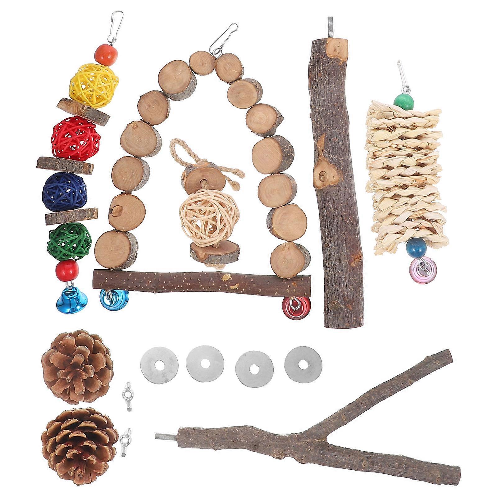 Toy Parrot Swing Bird Pet Toys 8Pack
