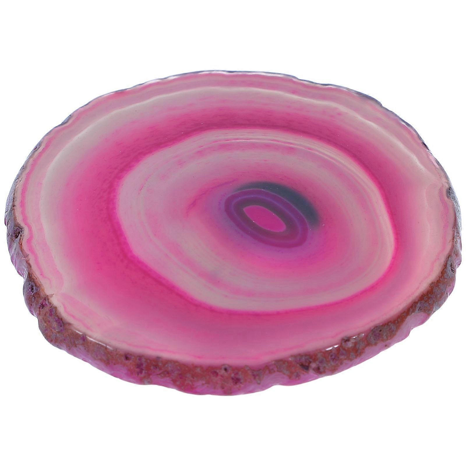 Natural Agate Stone Coasters Round Cup Mats for Drinks with Stylish and Eye Catching Home Decor Design