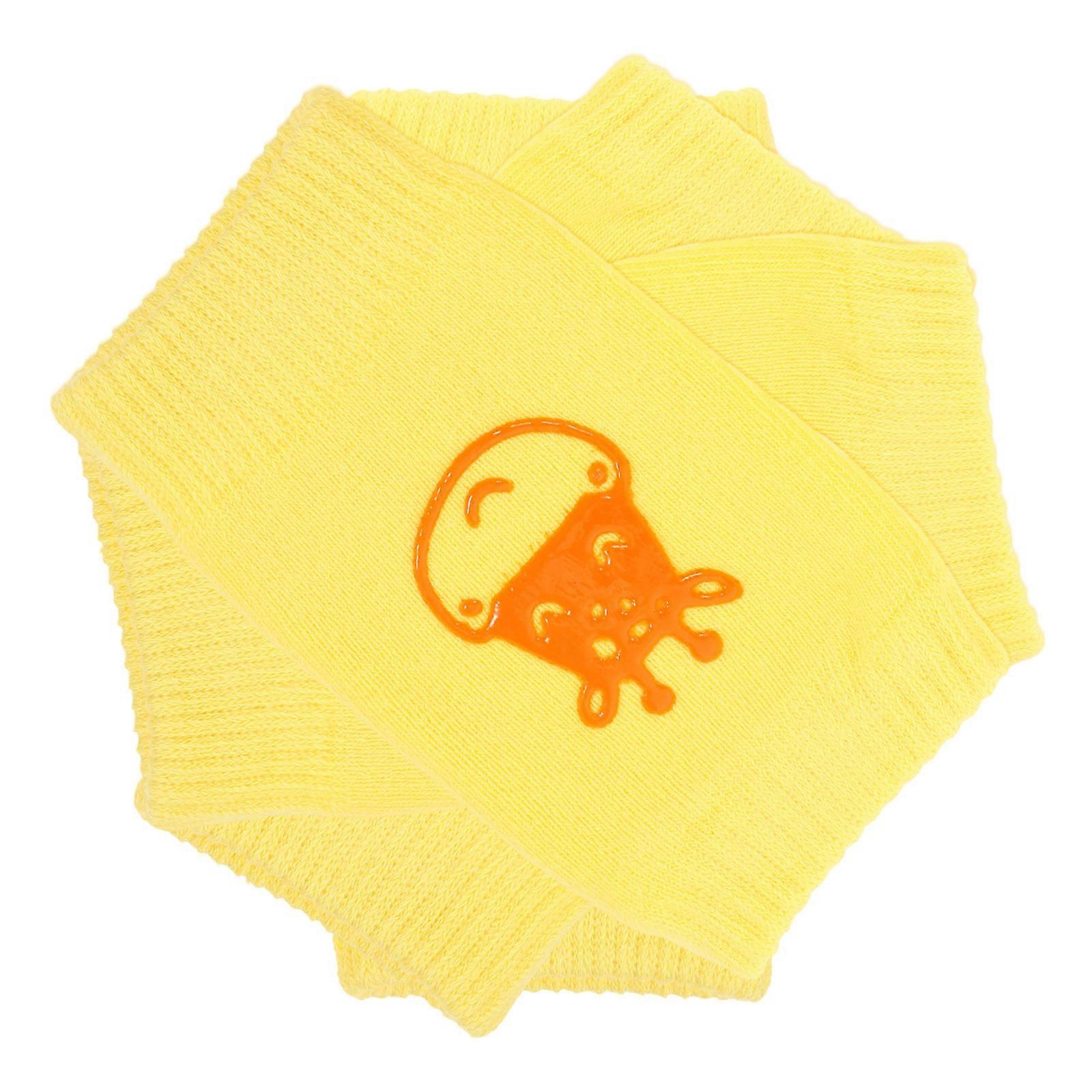 Dance Sock Contemporary Dance Socks Yellow Snug Fit Anti Slip Daily Wear 2 Pairs