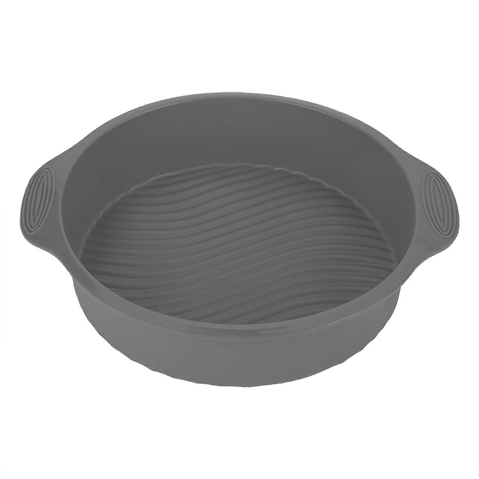 23cm Round Silicone Cake Mold for Oven (Grey)