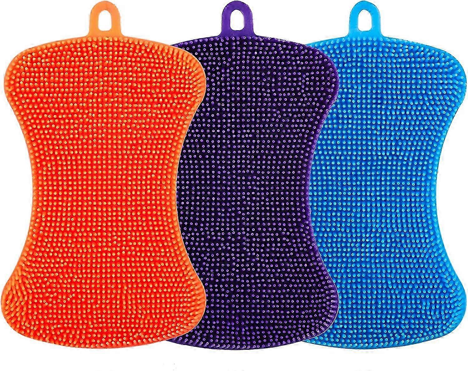 3 Pack Esponja de Silicone Limpa