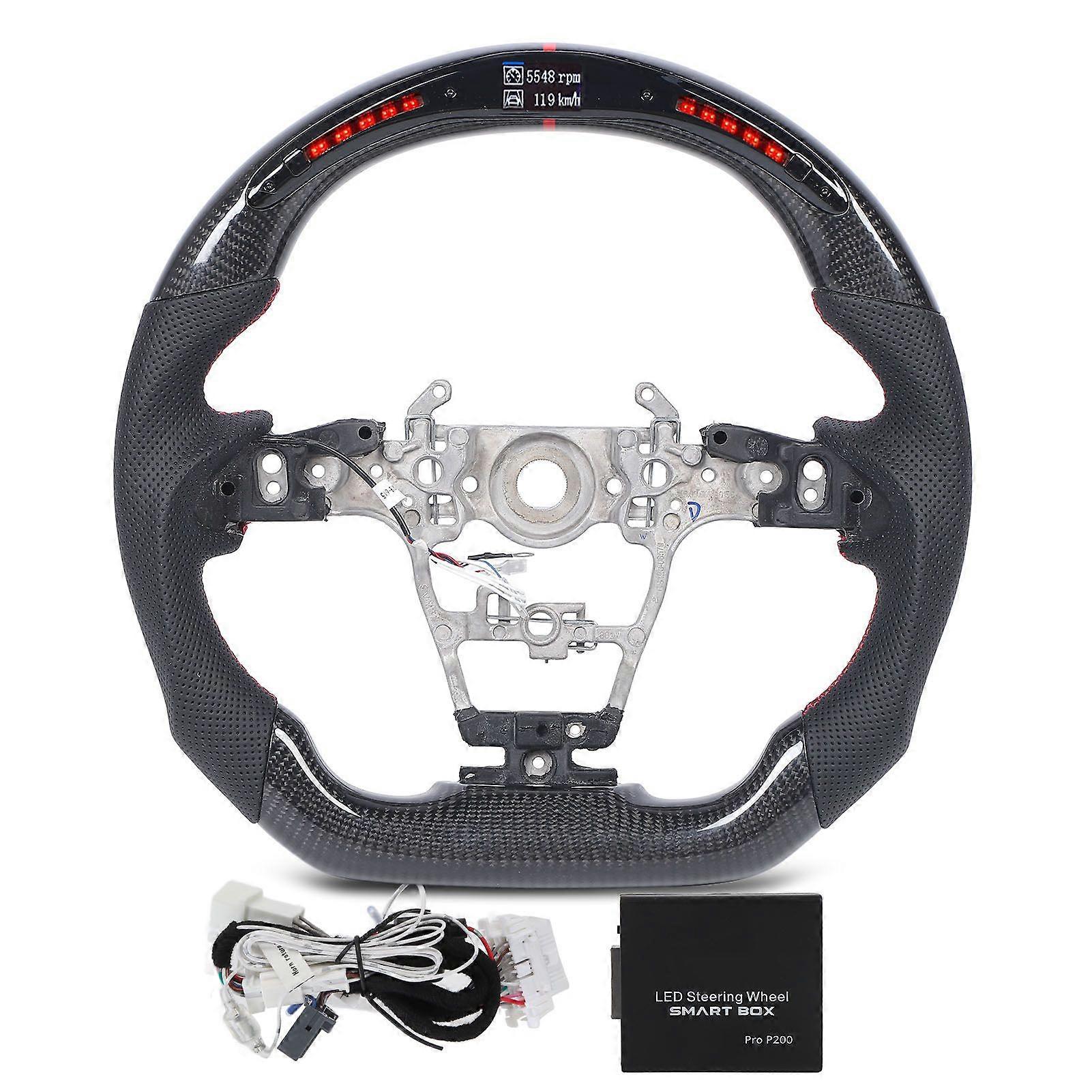 LED Display Shift Lights Carbon Fiber Steering Wheel Replacement for GR XP210 2021 and Later MK04981