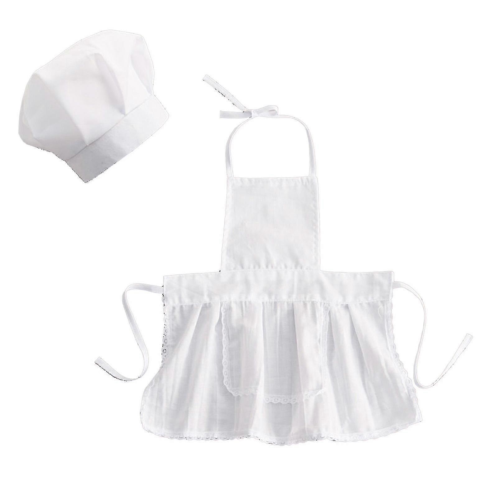 Adorable ensemble de tablier en toile sans manches pour bébé chef pour nouveau-nés