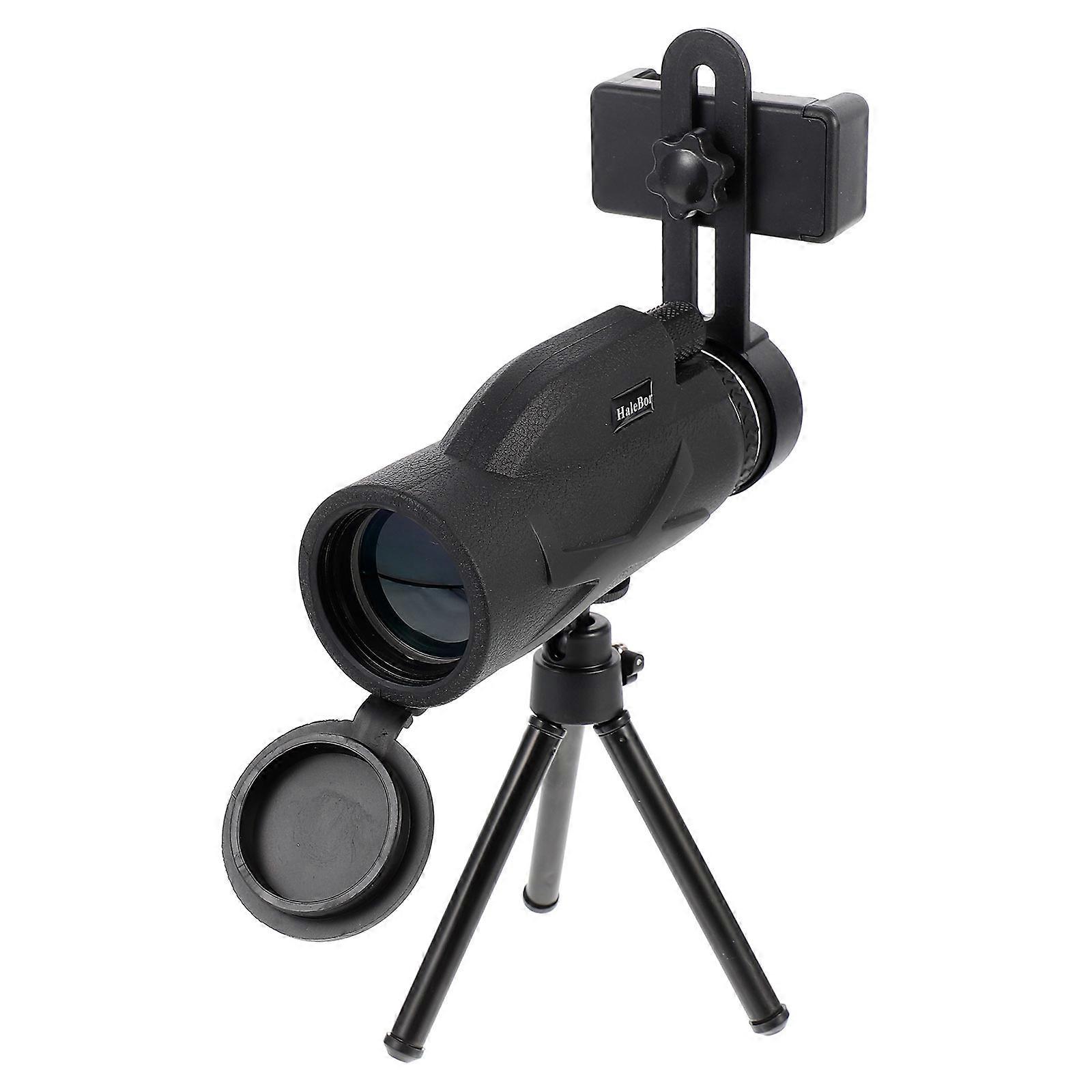 High Magnification Monocular for Outdoor Use with High Resolution and Waterproof Design Black 80x100