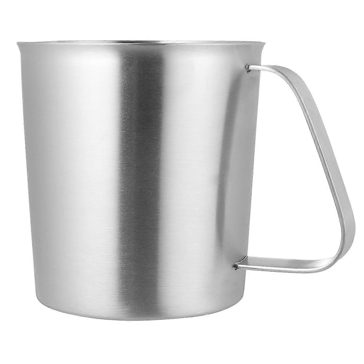 Measuring Cups Metal Baking Utensils Kitchen Use Silver 700ml Graduated Surface 1Pcs