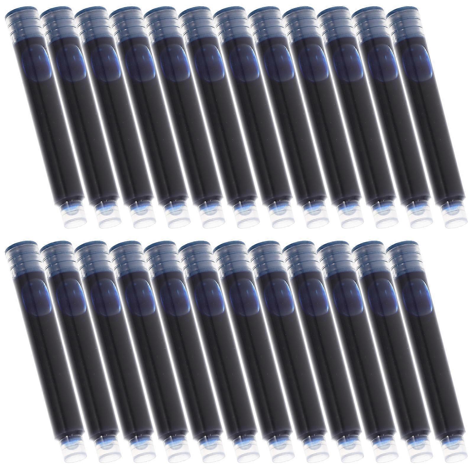 Pen Ink Refills Convenient Ink Refills Erasable Fountain Pen Ink Refill Portable Pen Ink Refill Cylindrical Shape 100Pack