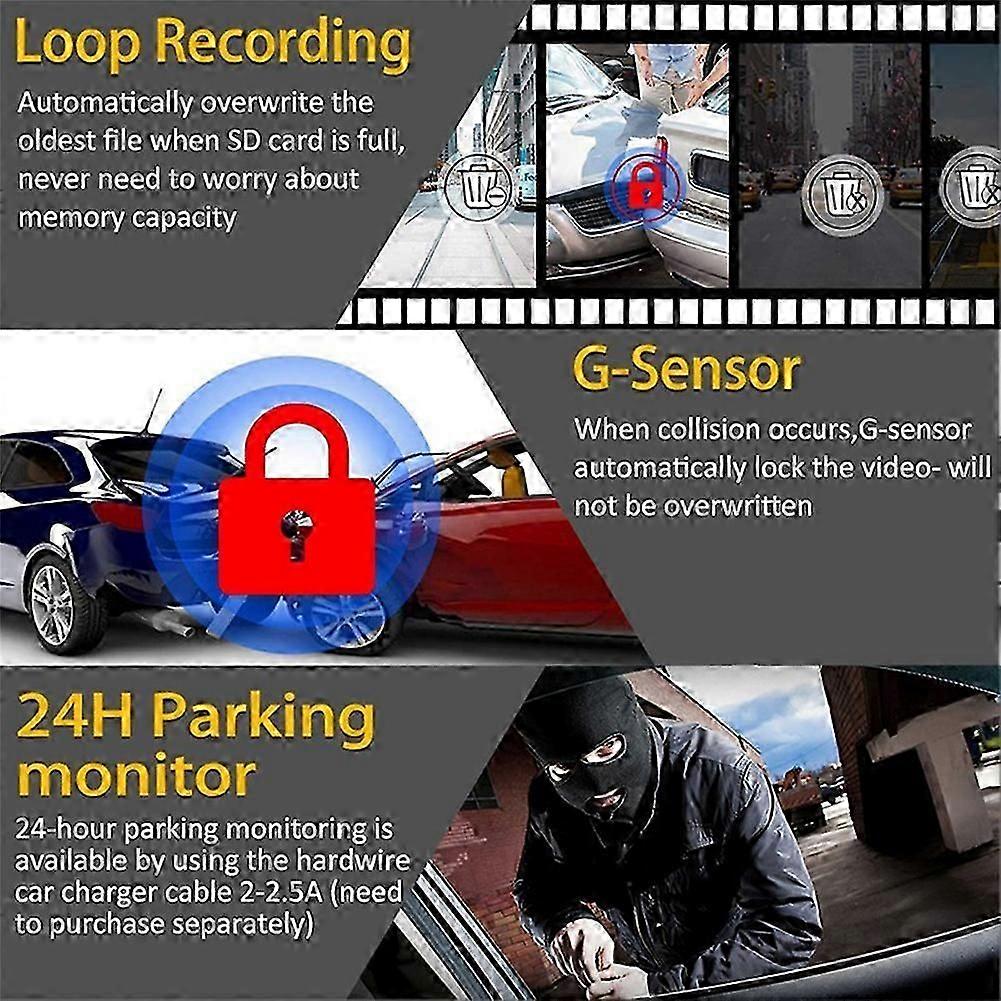 Αυτοκίνητο DVR Dash Cam Full HD 1080P/720P Dash Cam για DVD