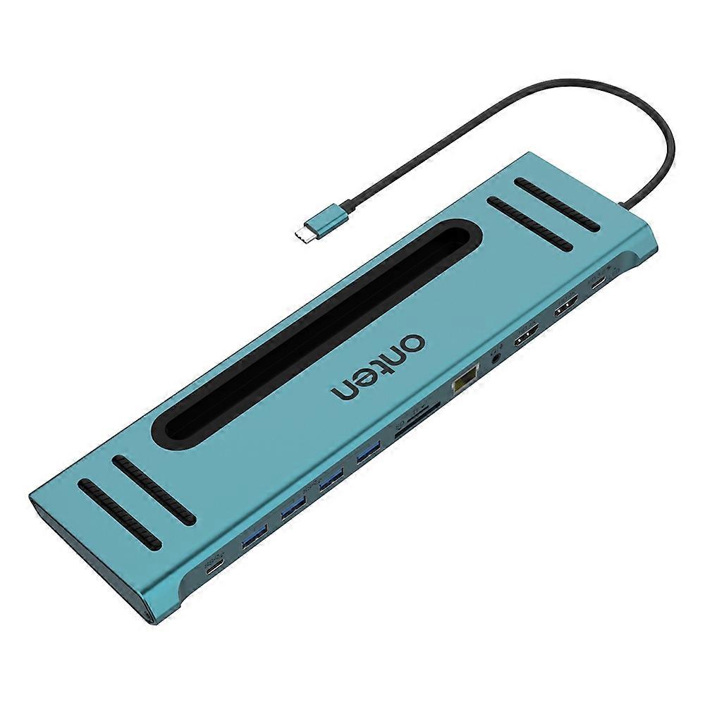 ONTEN 9199 12-in-1 USB-C-Hub für Laptop Dual HDMI 4K Multifunktions-Dockingstation Ethernet SD-Karte