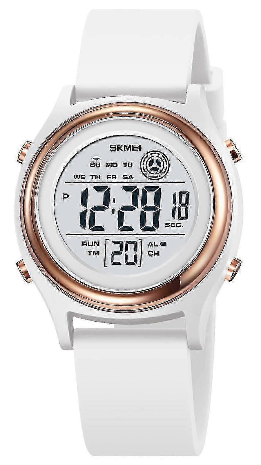 Moda LED Luz Digital Relojes Deportivos Cronómetro Calendario Reloj 5Bar Reloj de pulsera multifuncional