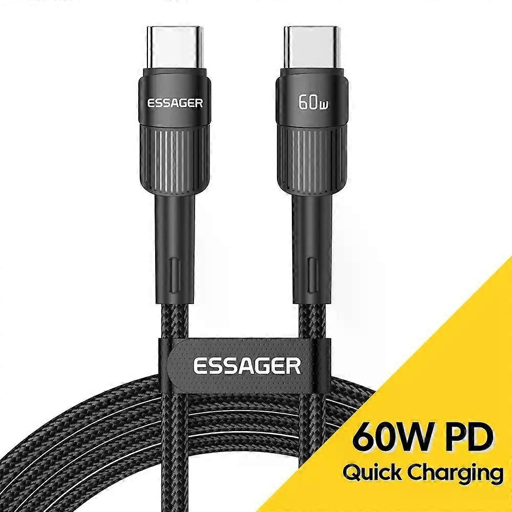 Security Essager 100W C To C Type C Cable USB C PD Fast Charging Charger Wire Cord For Macbook Samsung Xiaomi Type C USB C Cable
