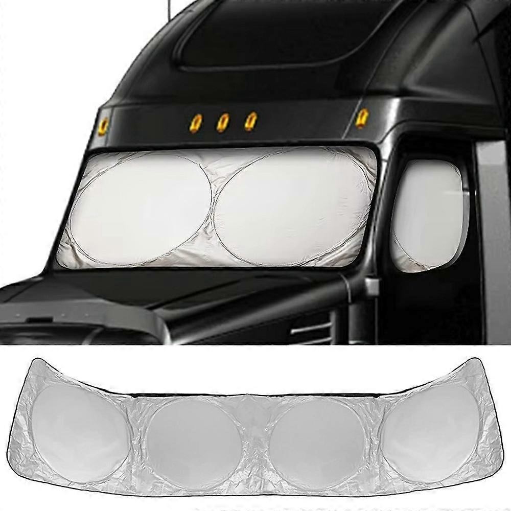 420 X 92cm μεγάλη βαρέων καθηκόντων αντιστρώγιση γείσων λιστρίων σκίασης φορτηγών φορτηγών πτυσσόμενη ασπίδα θερμότητας για το μπροστινό Wi