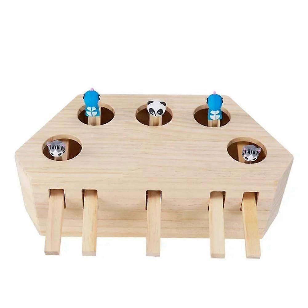 Cats Interactive Toy Cat Chase Maze Mouse Hunt Toy With Scratcher Cat Stick Wand For Cats