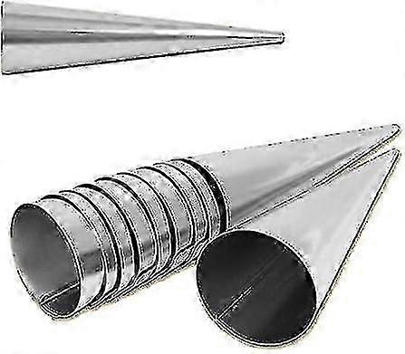 Set of 20 Stainless Steel Cone Molds 90 mm x 25 mm