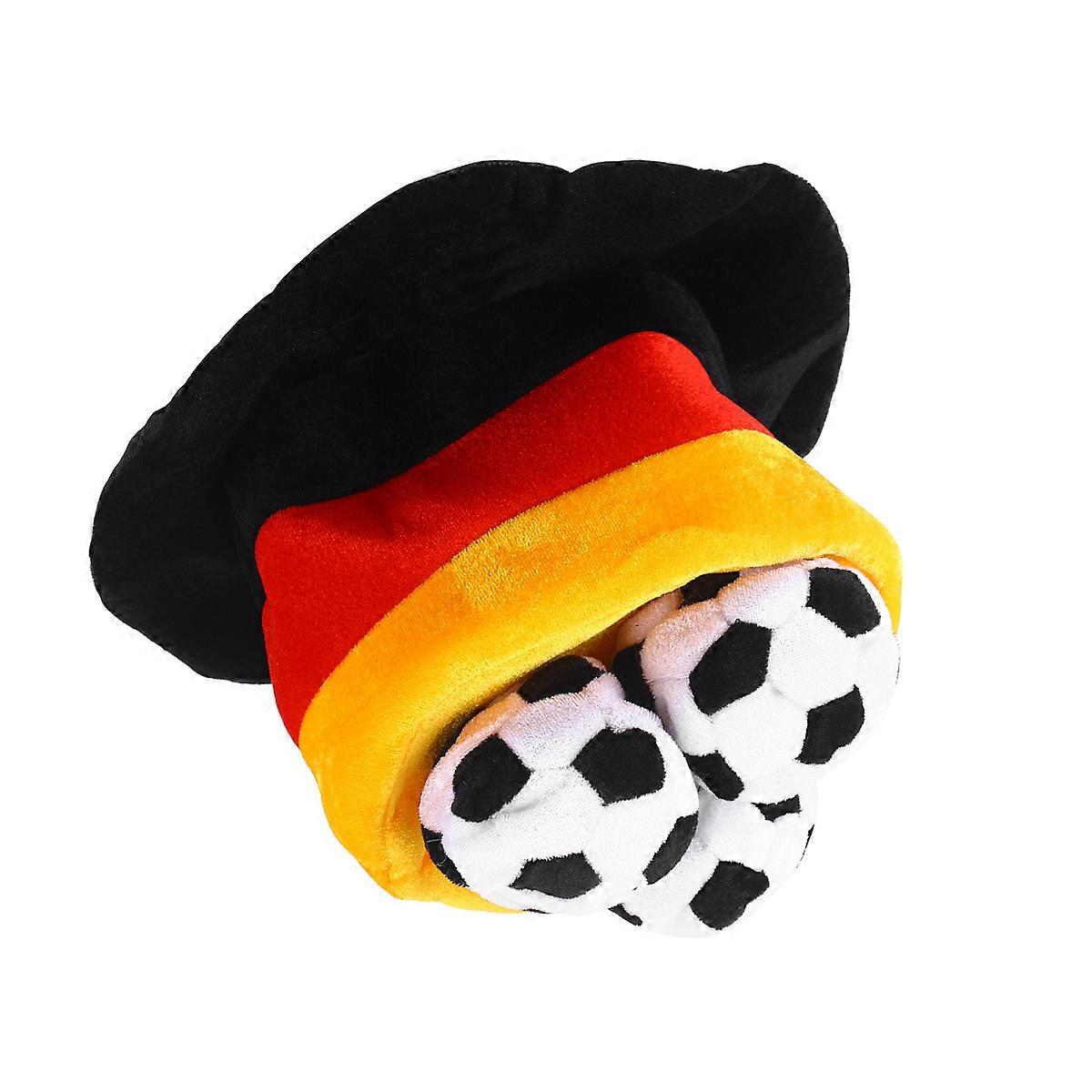 Football Shape Hat Cotton Material 27x28x28cm Cosplay Accessory For Carnival And Party Events 1Set