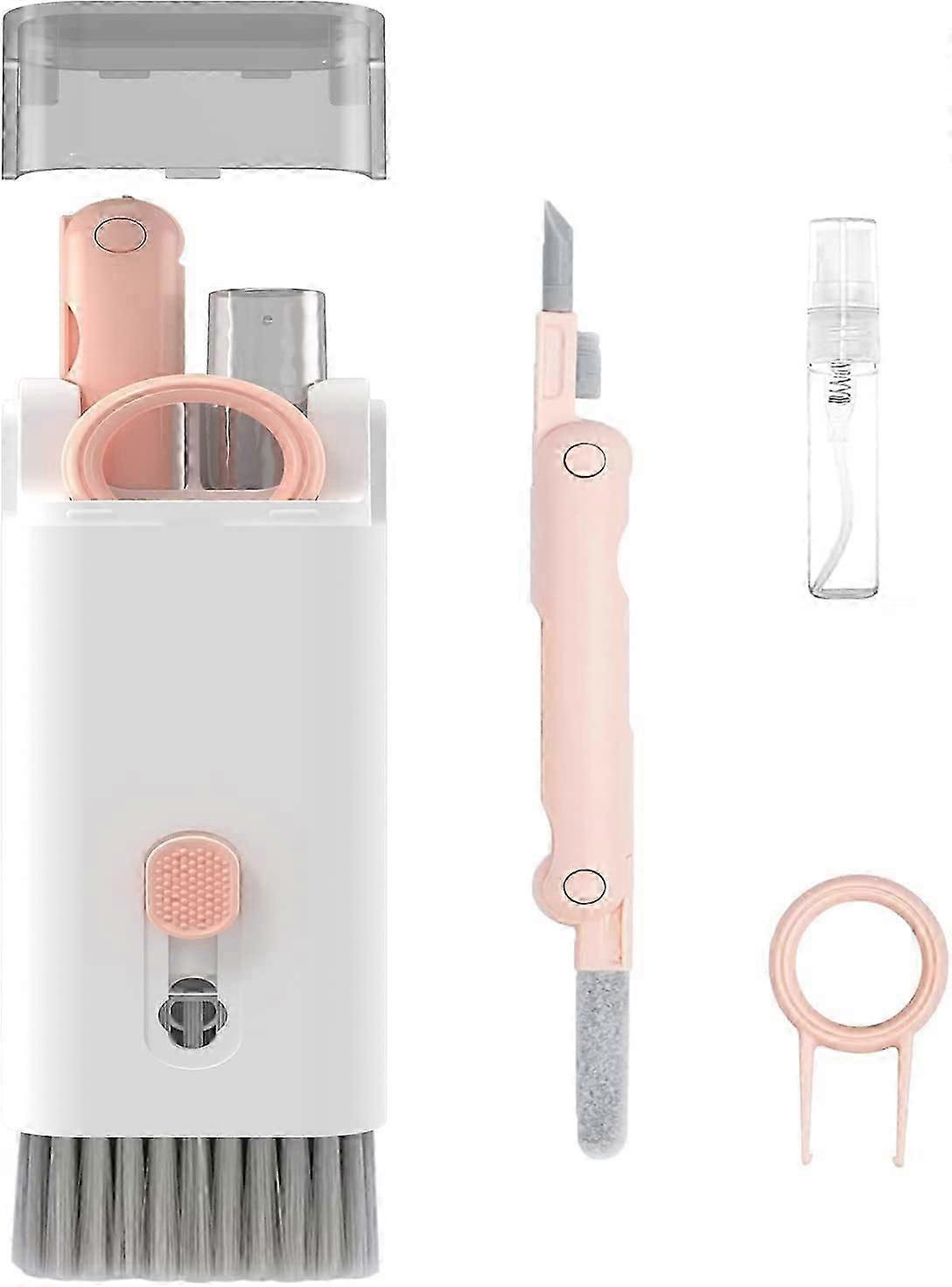 7 in 1 Computer Keyboard Cleaning Brush Set Earbuds Cleaning Pen Wireless Bluetooth Headset Charging Box Electronics Keyboard Cleaning Tools Cleaner K