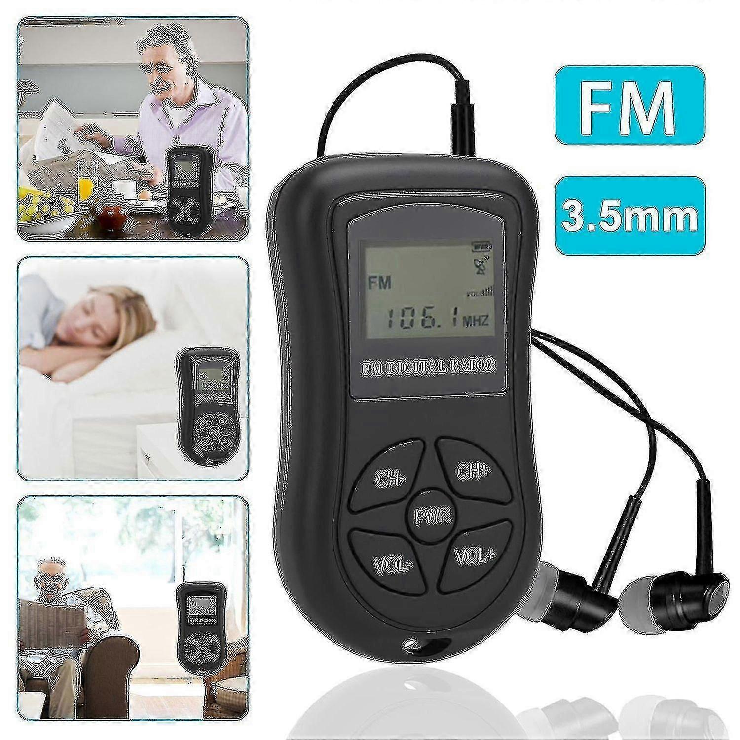Pocket Kleine Radio Persoonlijke Mini Fm Draagbare Digitale Tuning Transistor
