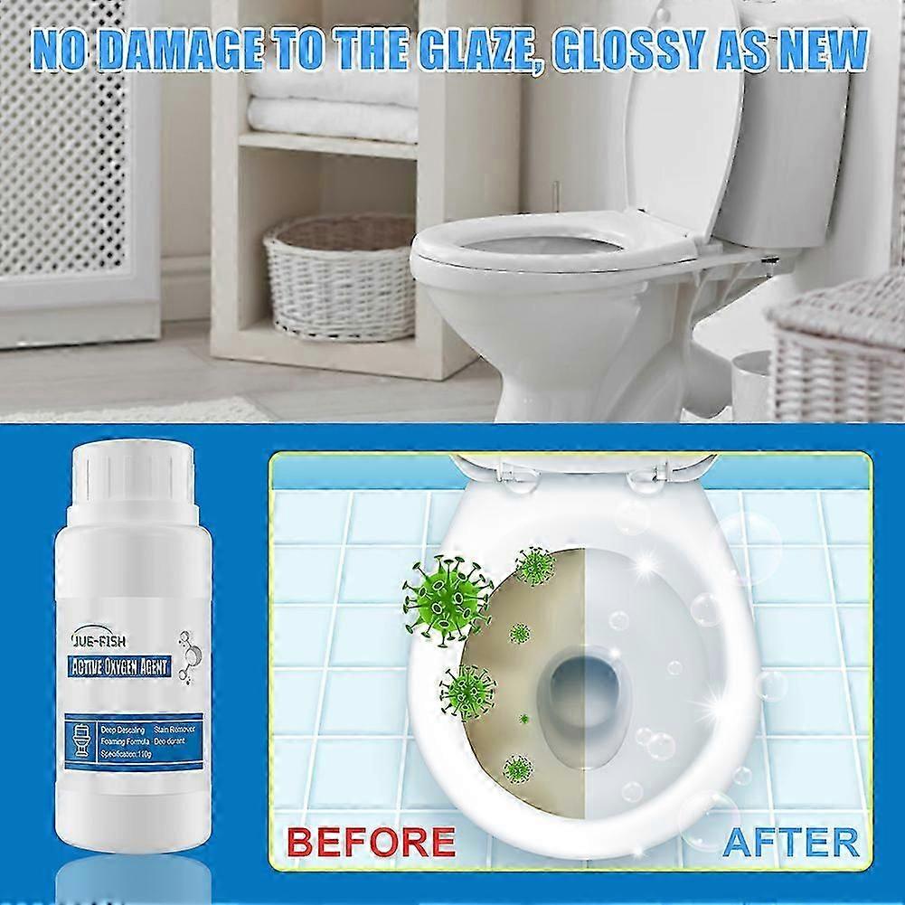 1-3x Detergente per WC in schiuma frizzante senza contatto Best Splash Detergente per WC in polvere 110g
