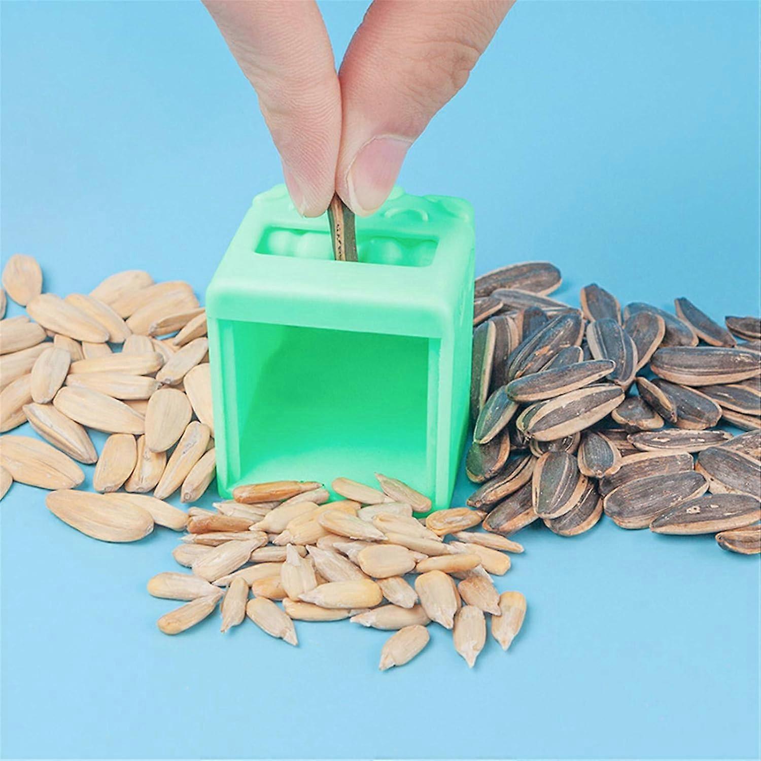 Melon Seed Peeler, Sunflower Seed Cracker Machine,Sunflower Seed Cracker Sunflower Seed Opener, (Green)