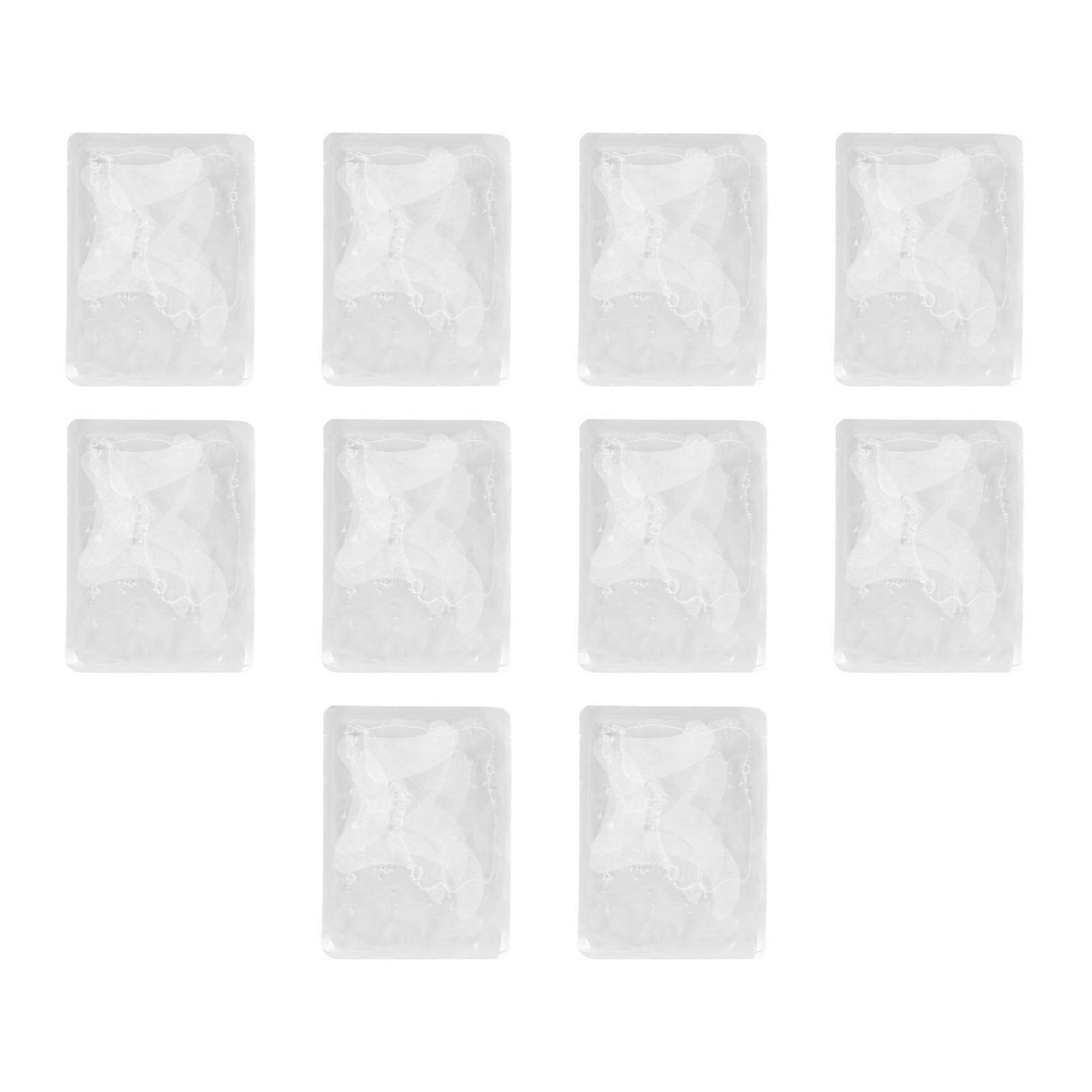 10 Pcs V Shaped Nasolabial Lines Nonwoven Fabrics Moisturizing Fade Laugh Lines Stickers