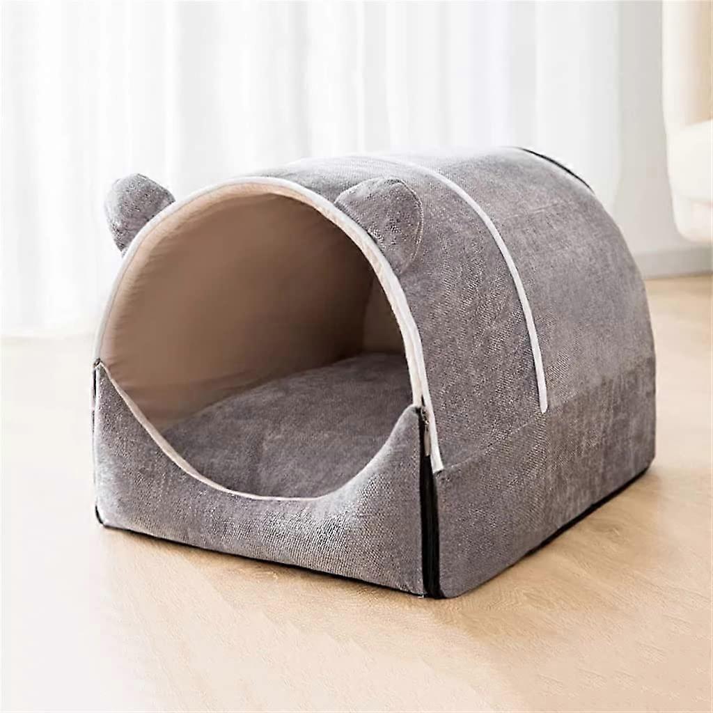 Portable Folding Pet Tent For Cats And Dogs Lightweight Foldable Design Mesh Windows Durable Oxford Fabric Size Medium