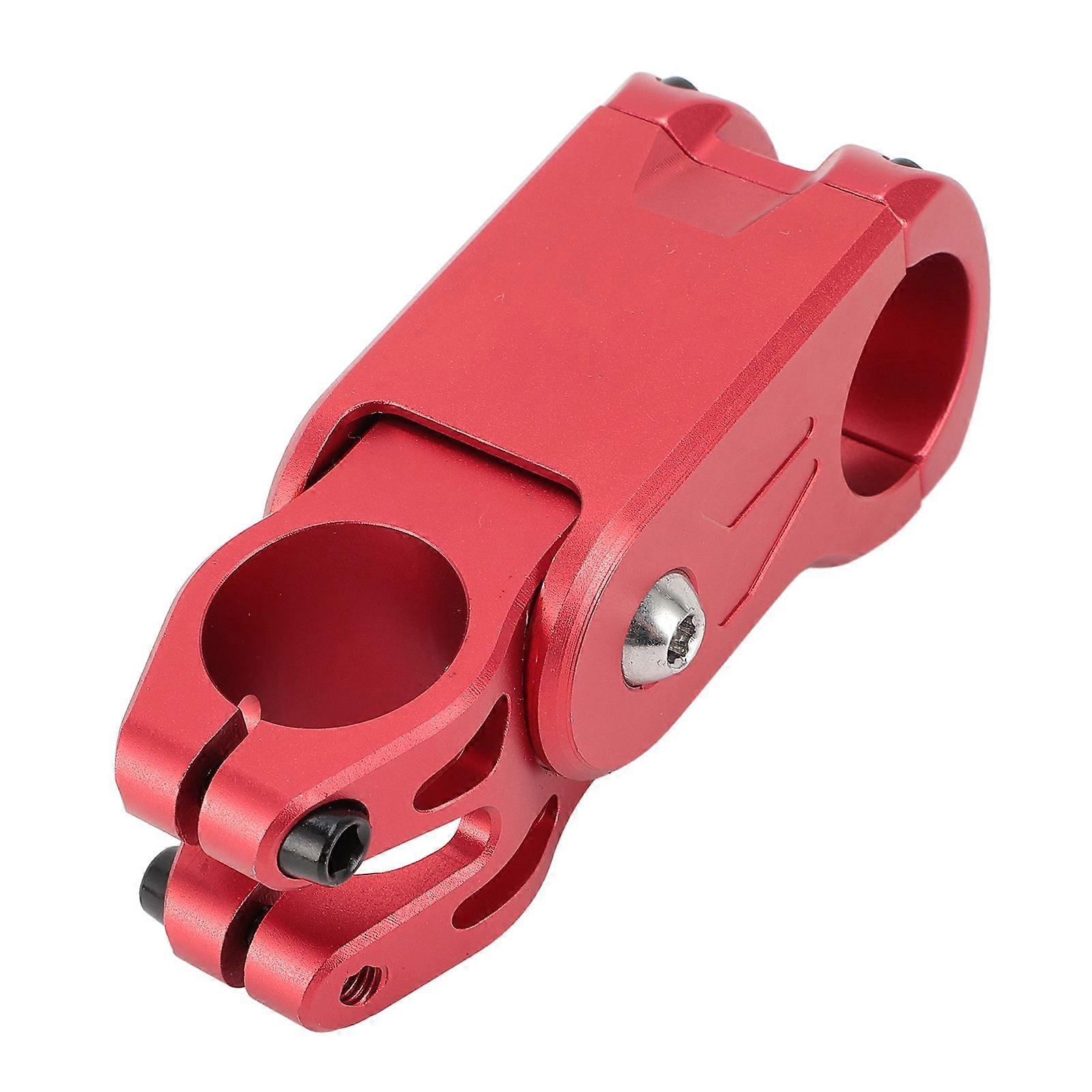 Bike Stem High Density CNC Processing Soft and Hard Adjustable Anti Vibration Ride Mountain Bike Stem RedYMQX)