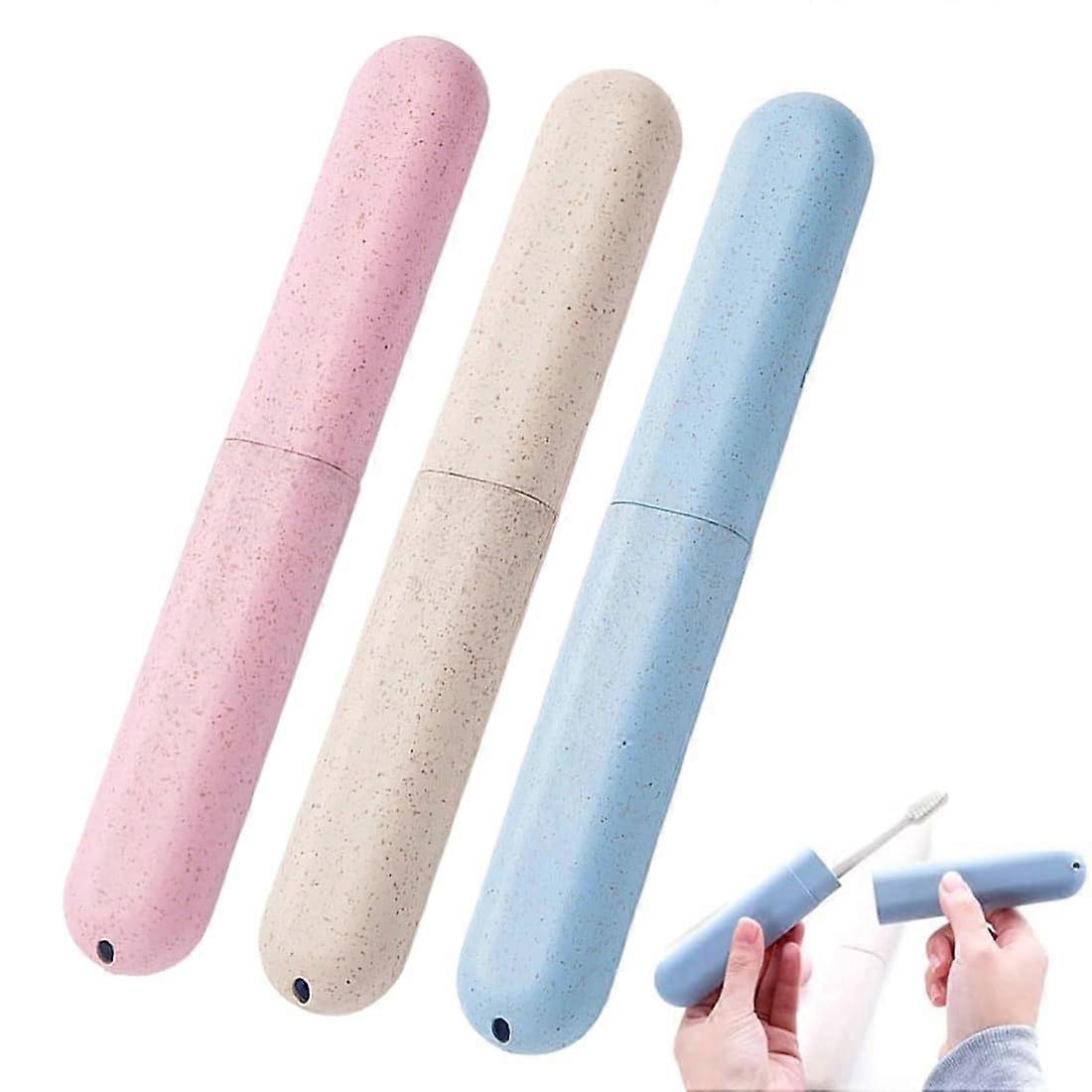3 Pcs Toothbrush Case Portable Toothbrush Case Toothbrush Box Environmentally Friendly Travel Toothbrush Protective Case Suitable for Travel Family