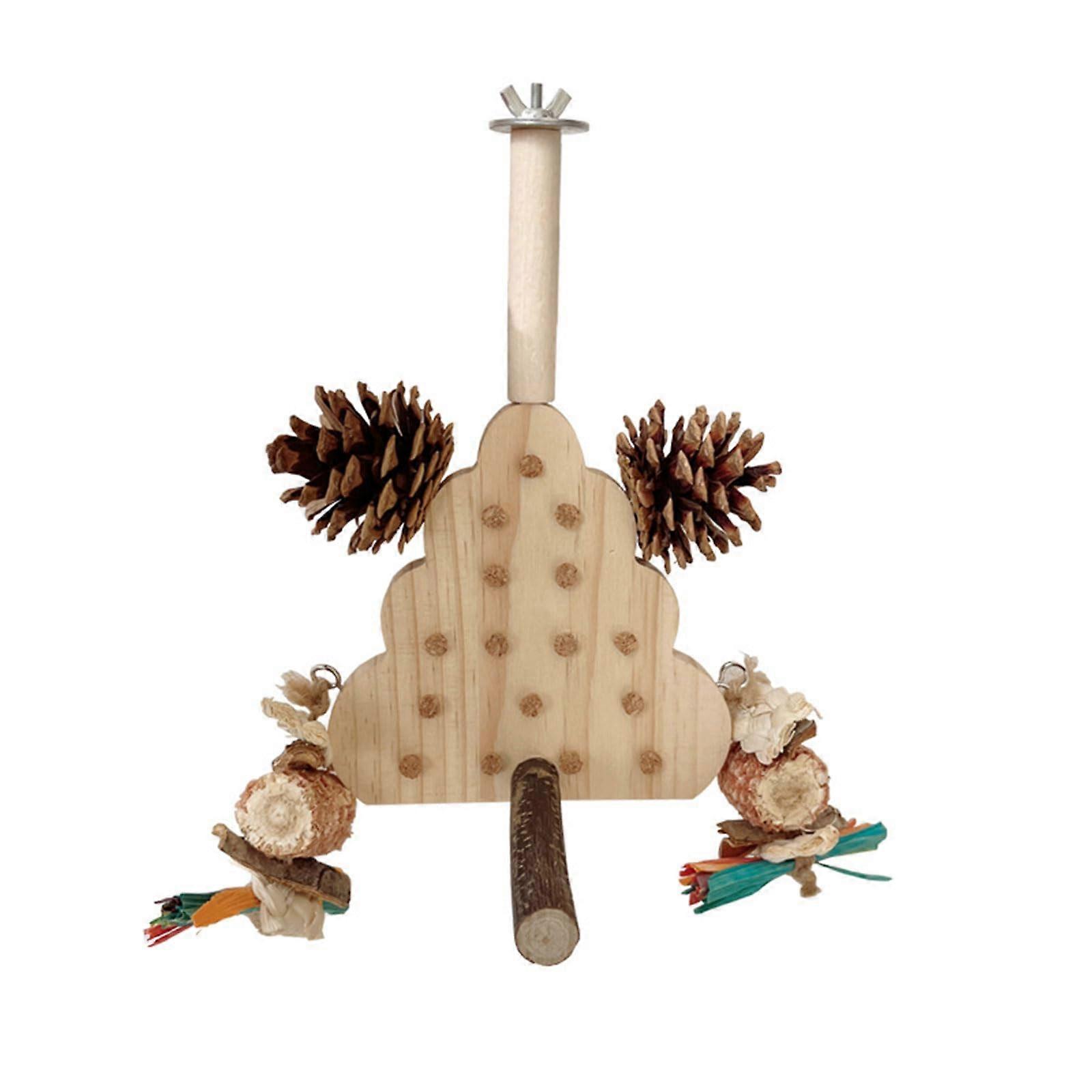 Natural Parrot Chew Toy for Indoor Comfort, Easy to Clean & Install, Ideal for Budgies and Parrots, Stress Relief