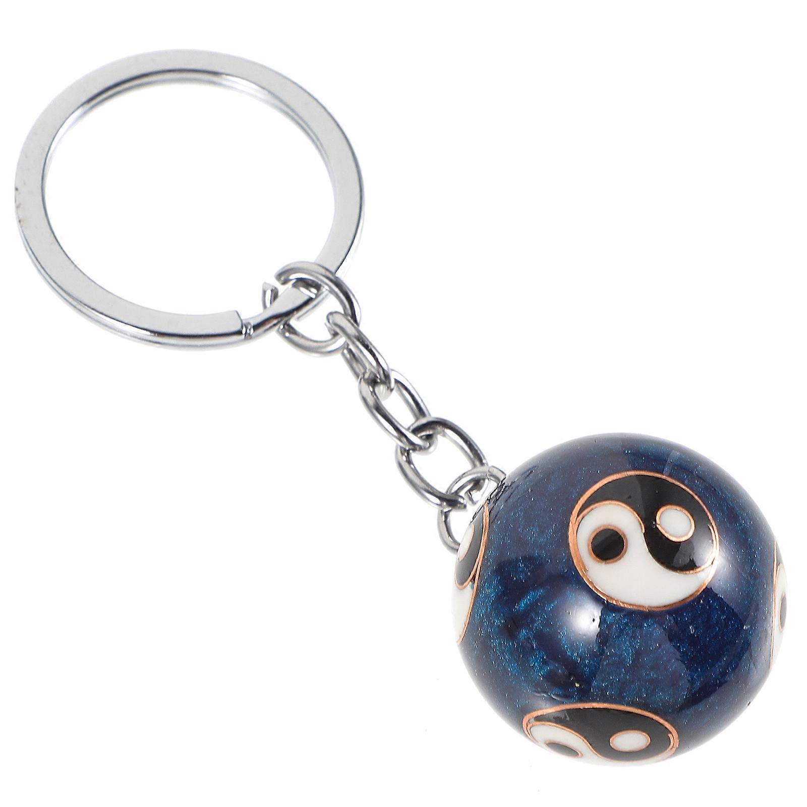 Yinyang Keyring Tai Chi Chinese Ball Keychain Feng Shui Charm Craft Accessory for Decoration Exercise